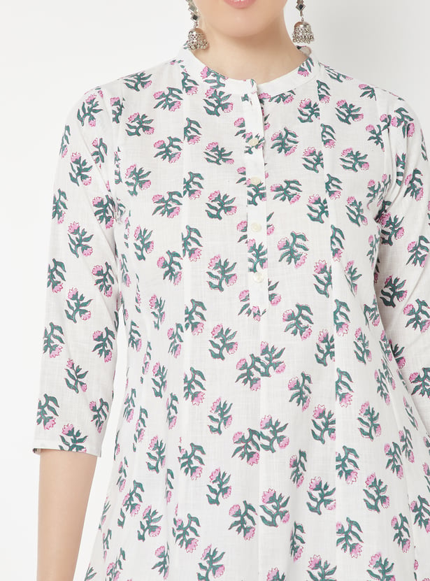 Women Printed A-line Kurta Set