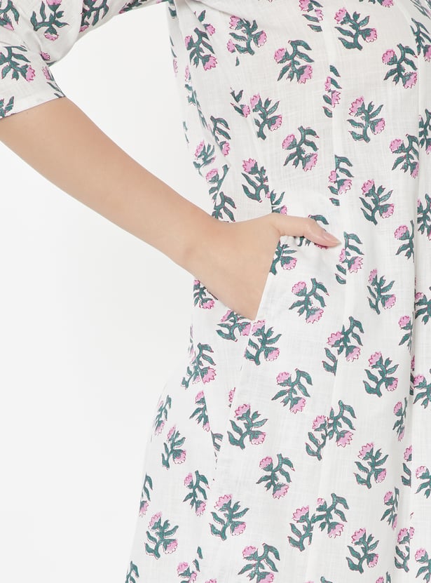 Women Printed A-line Kurta Set