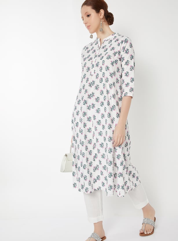 Women Printed A-line Kurta Set