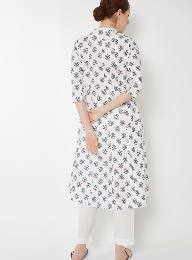 Women Printed A-line Kurta Set