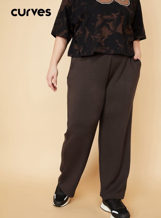 Women Solid Track Pants