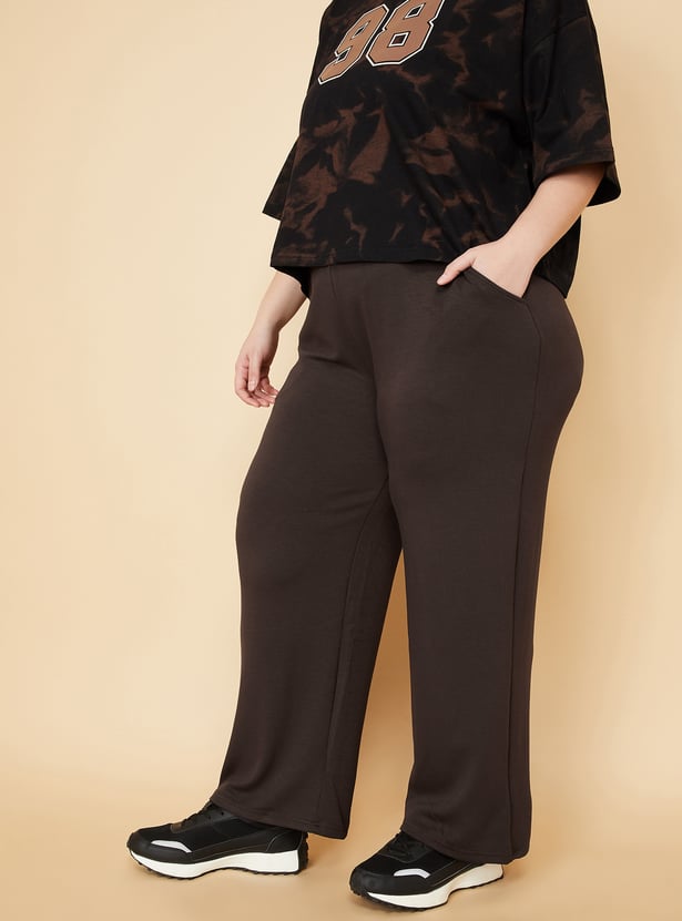 Women Solid Track Pants