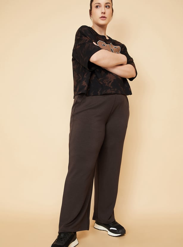 Women Solid Track Pants