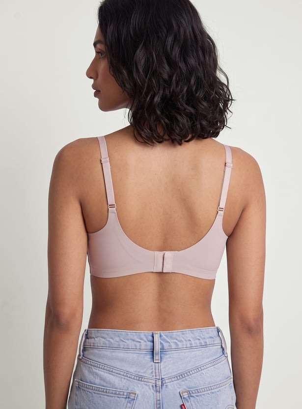 Women Solid Non-Padded Seamless T-shirt Bra