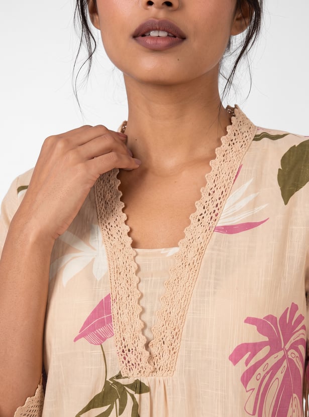 Women Printed Straight Kurta