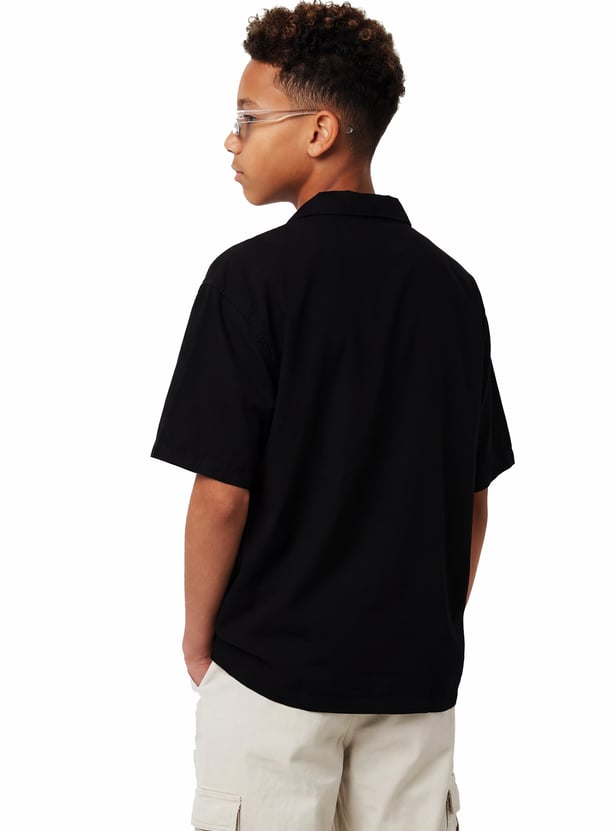 Boys Peanuts Printed Oversized Shirt