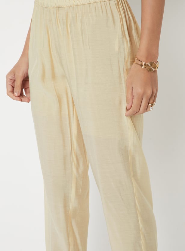 Women Embroidered A-line Kurta Set