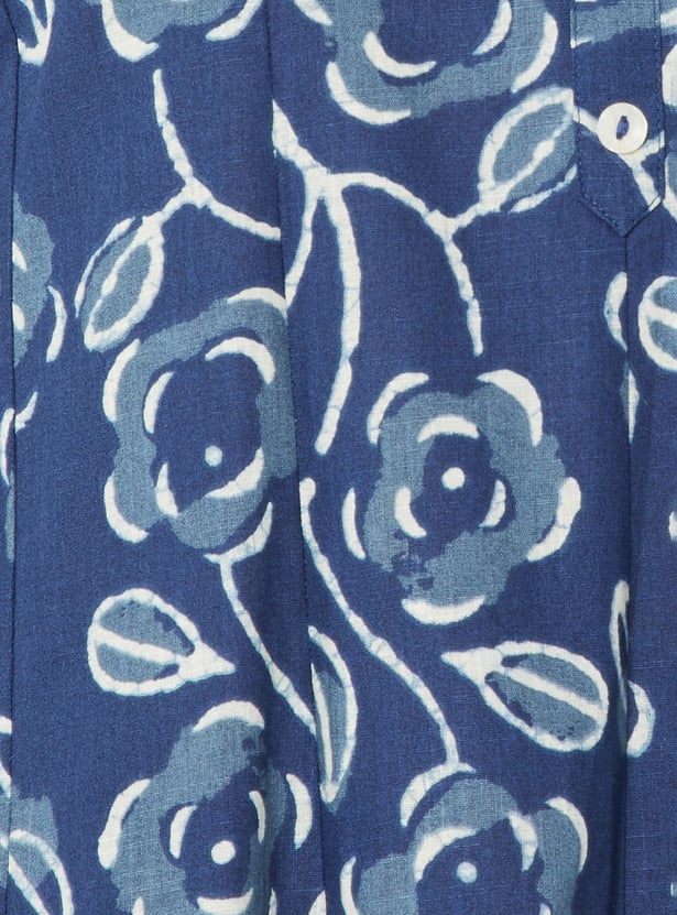 Women Floral Print A-line Kurta Set
