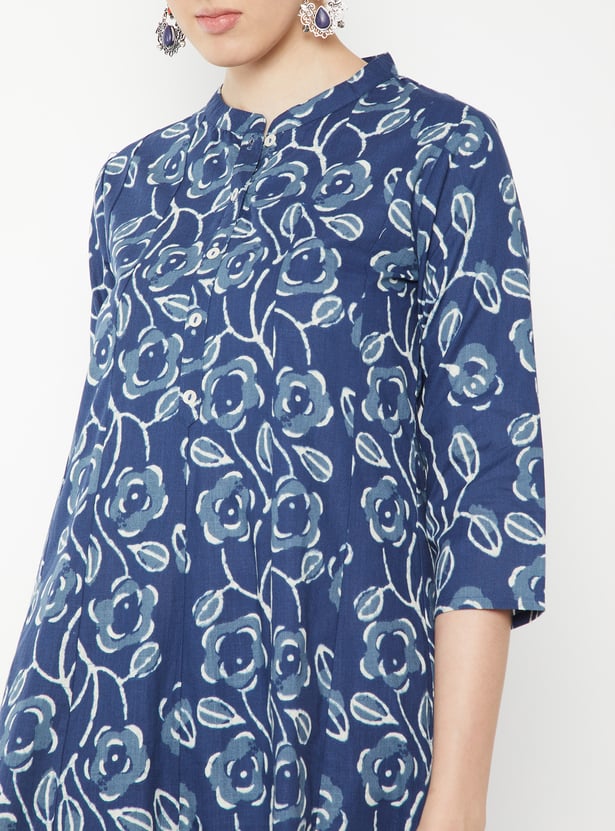 Women Floral Print A-line Kurta Set