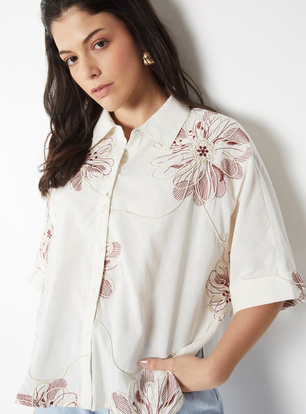 Women Embroidered Shirt