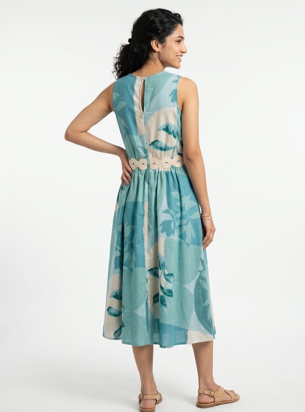 Women Printed Midi Dress