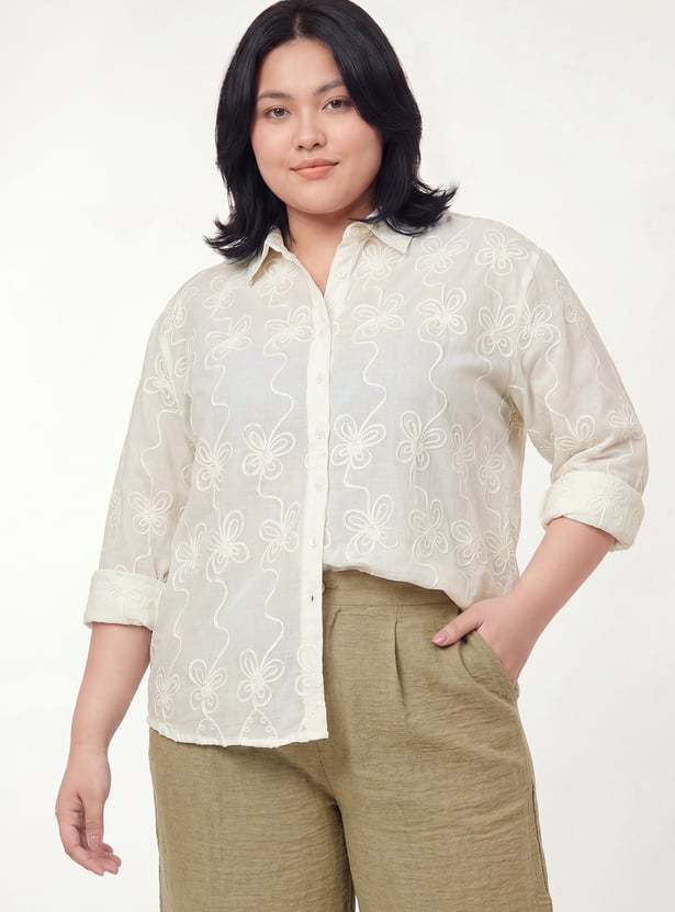 Women Embroidered Shirt