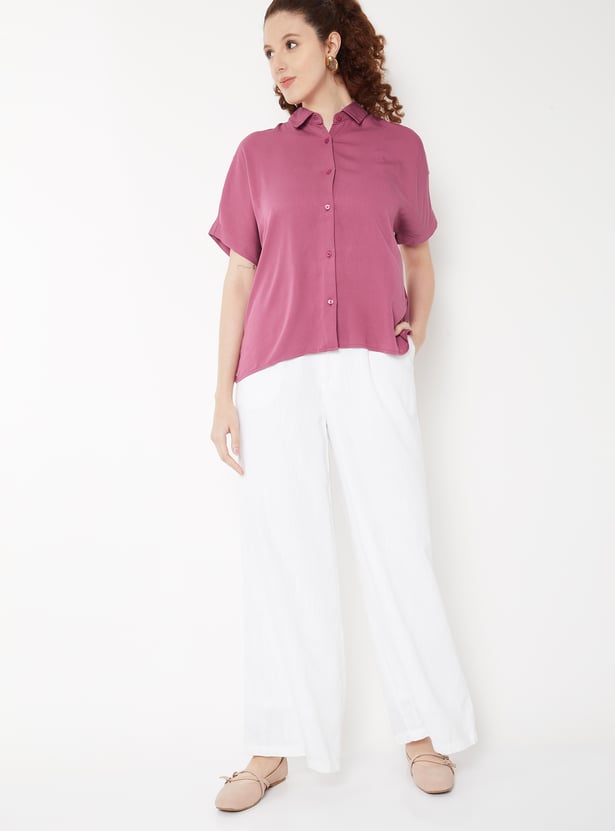 Women Solid Regular Fit Shirt