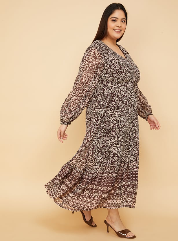Women Printed A-line Dress