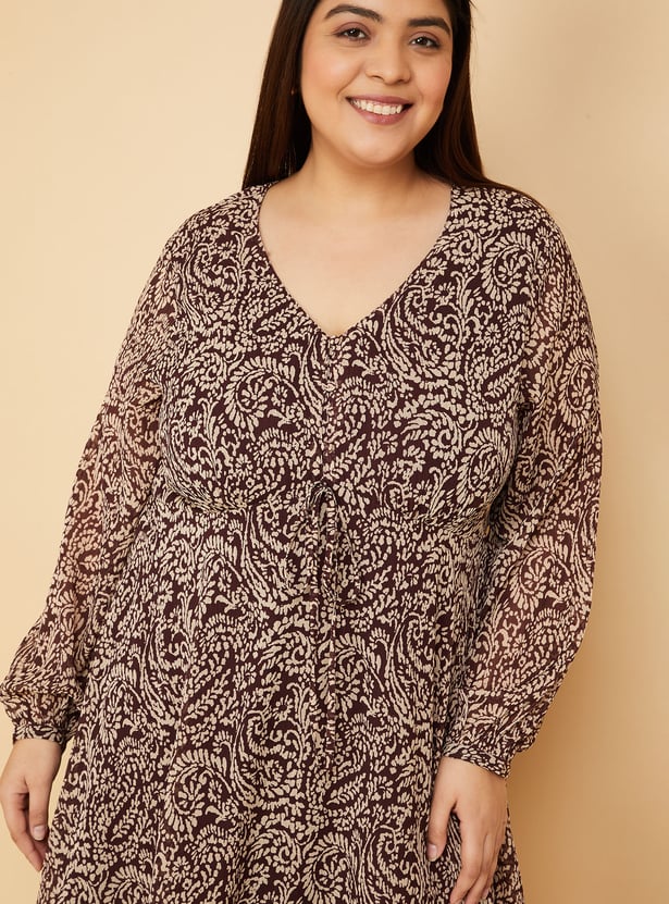 Women Printed A-line Dress