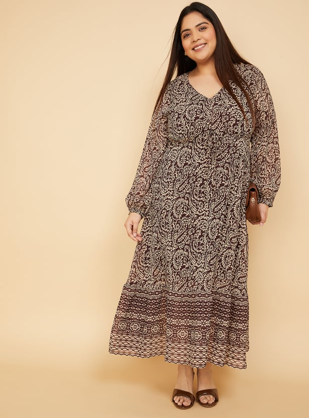 Women Printed A-line Dress