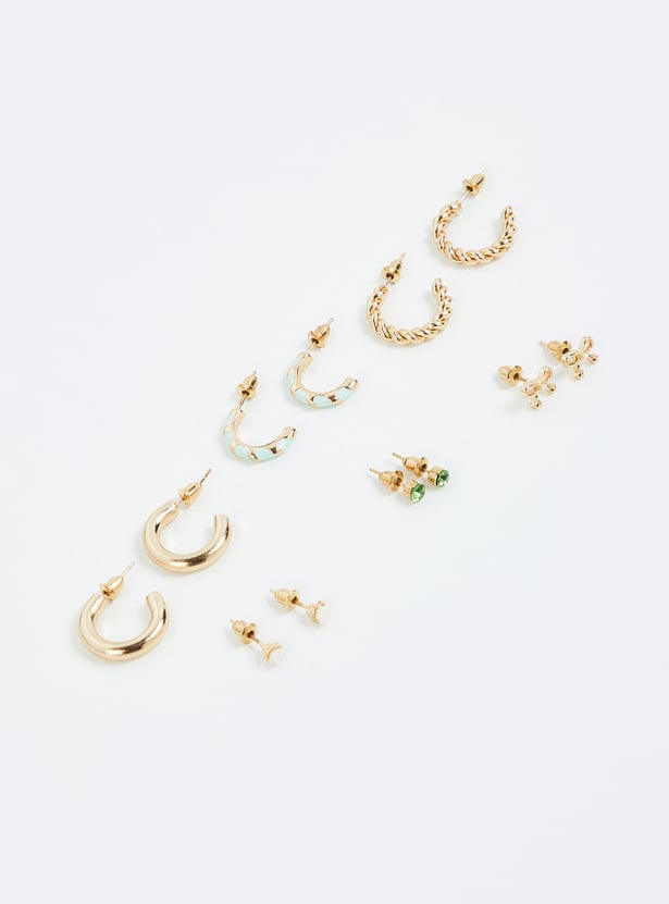 Women Minimal Earrings - Pack of 6