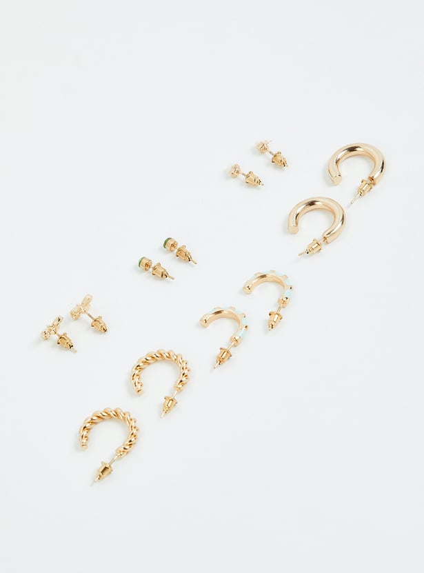 Women Minimal Earrings - Pack of 6