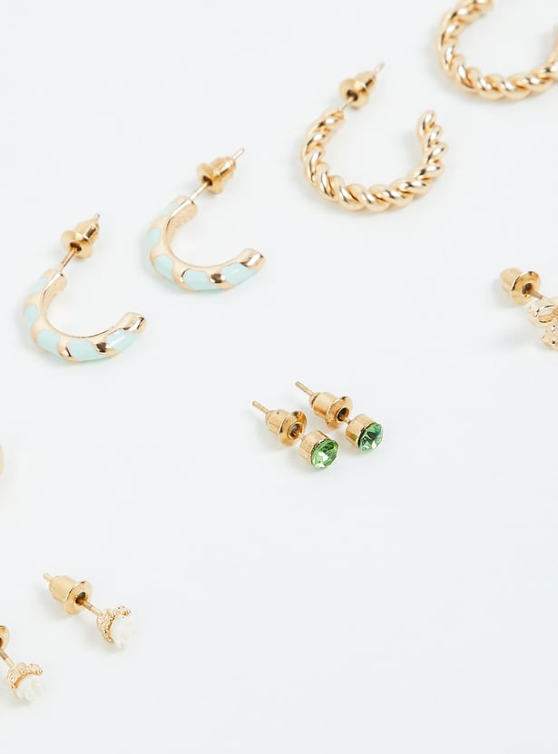 Women Minimal Earrings - Pack of 6
