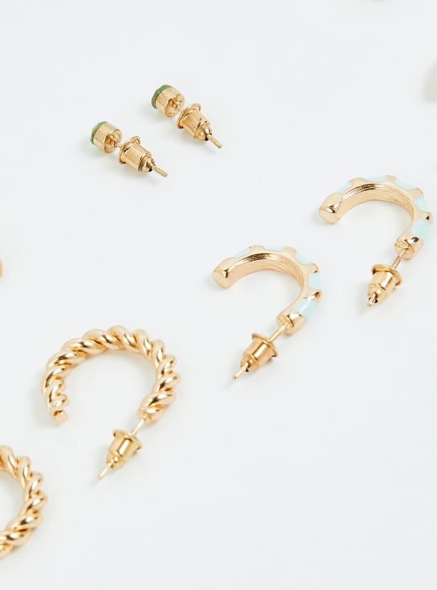 Women Minimal Earrings - Pack of 6