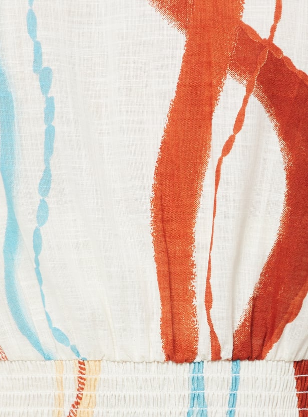 Women Printed Shirt Dress