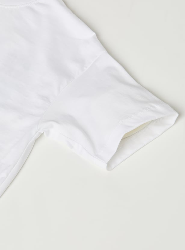 Girls Printed Oversized T-shirt