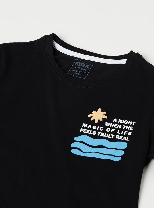 Boys Placement Print T-shirt