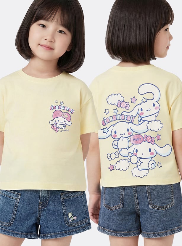 Girls Cinnamoroll Printed T-shirt