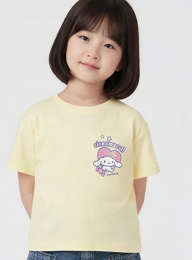 Girls Cinnamoroll Printed T-shirt
