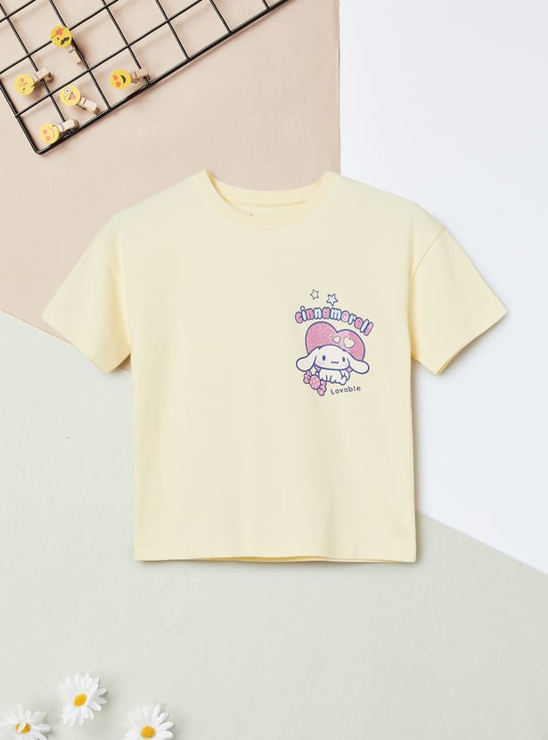 Girls Cinnamoroll Printed T-shirt