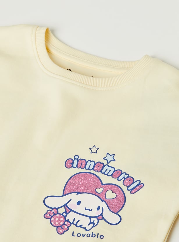 Girls Cinnamoroll Printed T-shirt