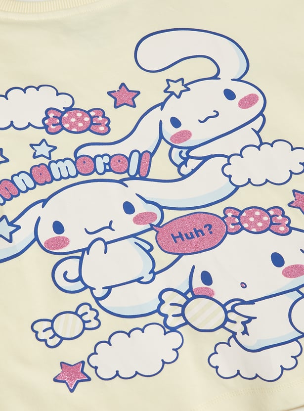 Girls Cinnamoroll Printed T-shirt
