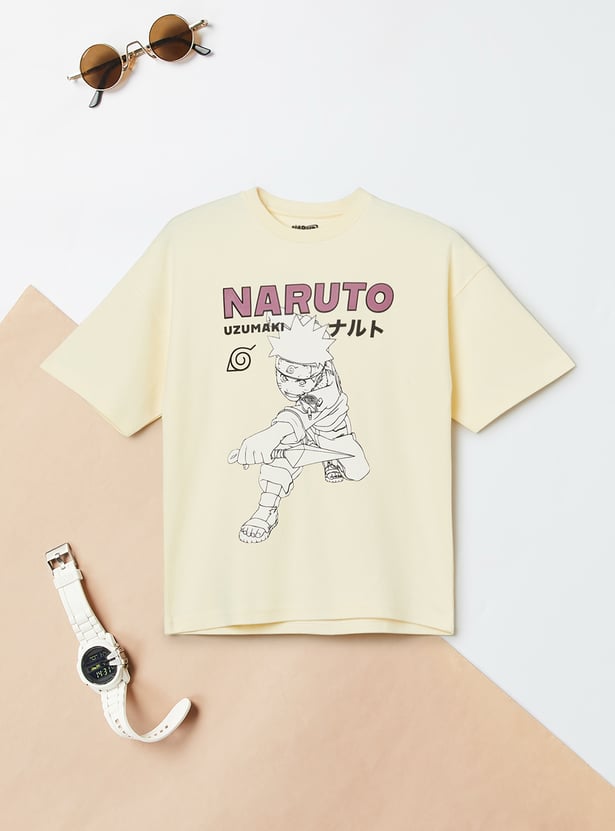 Boys Naruto Print T-shirt