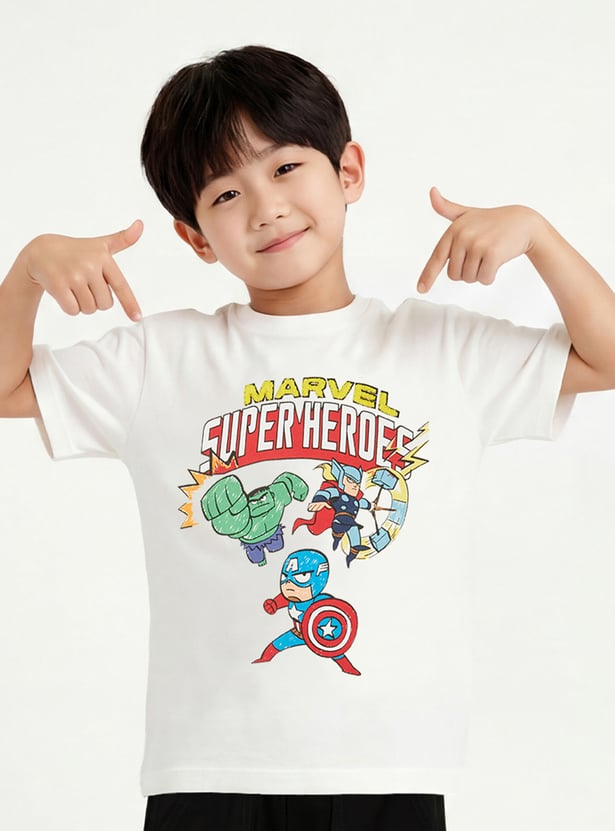Boys Avengers Print T-shirt