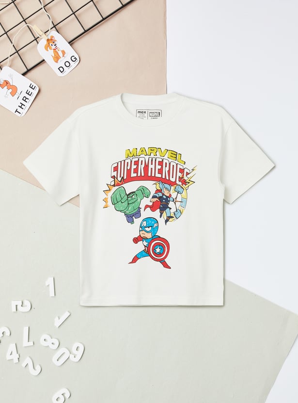 Boys Avengers Print T-shirt