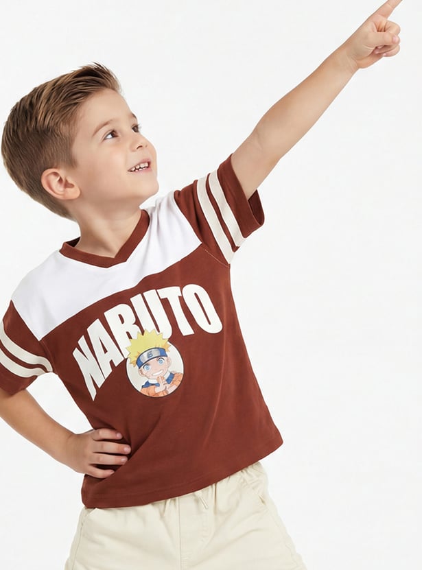 Boys Naruto Print T-shirt