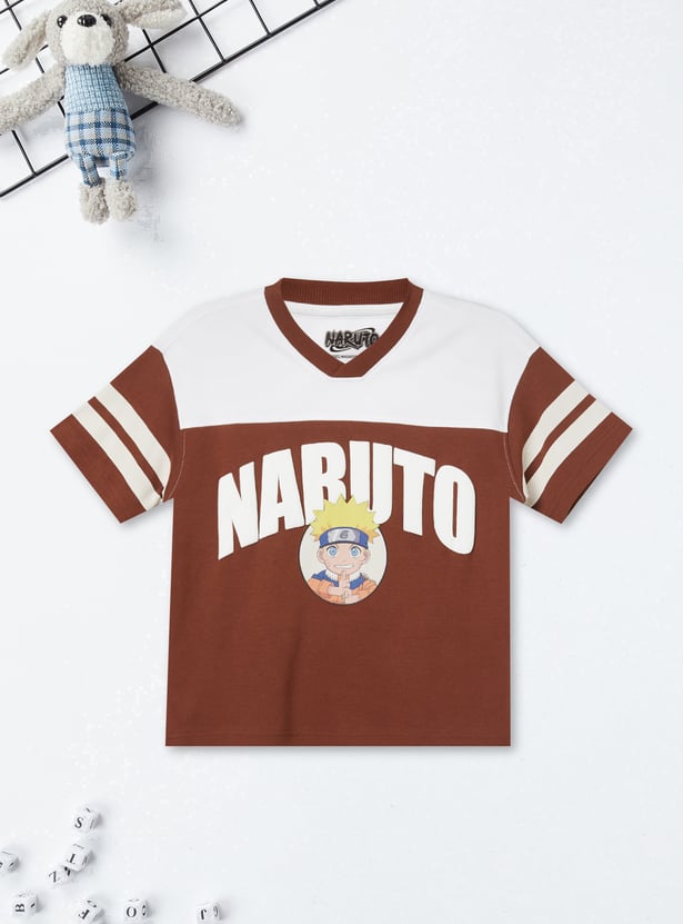 Boys Naruto Print T-shirt
