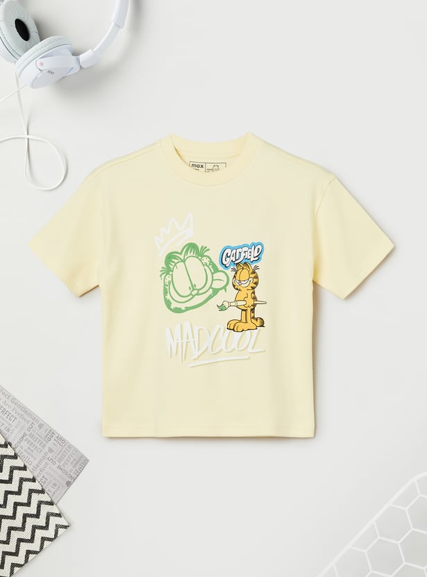 Boys Garfield Print T-shirt