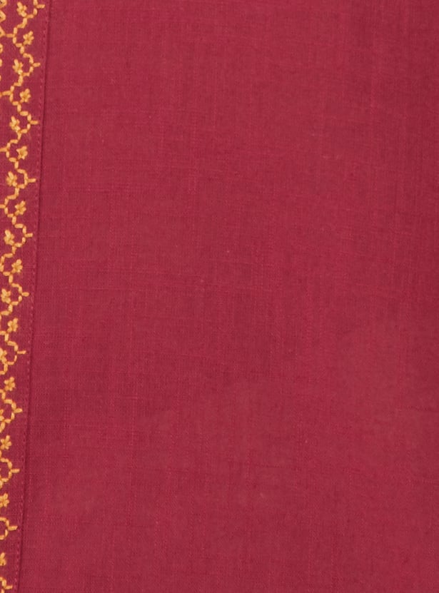 Women Embroidered Straight Kurta