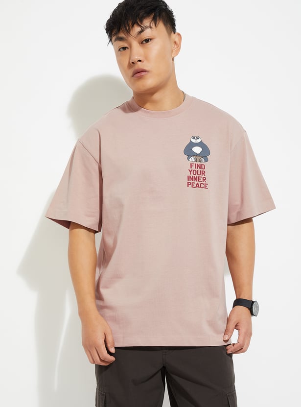 Buy URB_N Men Kung Fu Panda Oversized T-shirt Online at just Rs