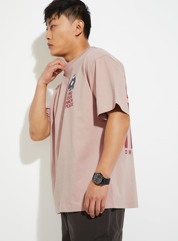 Buy URB_N Men Kung Fu Panda Oversized T-shirt Online at just Rs