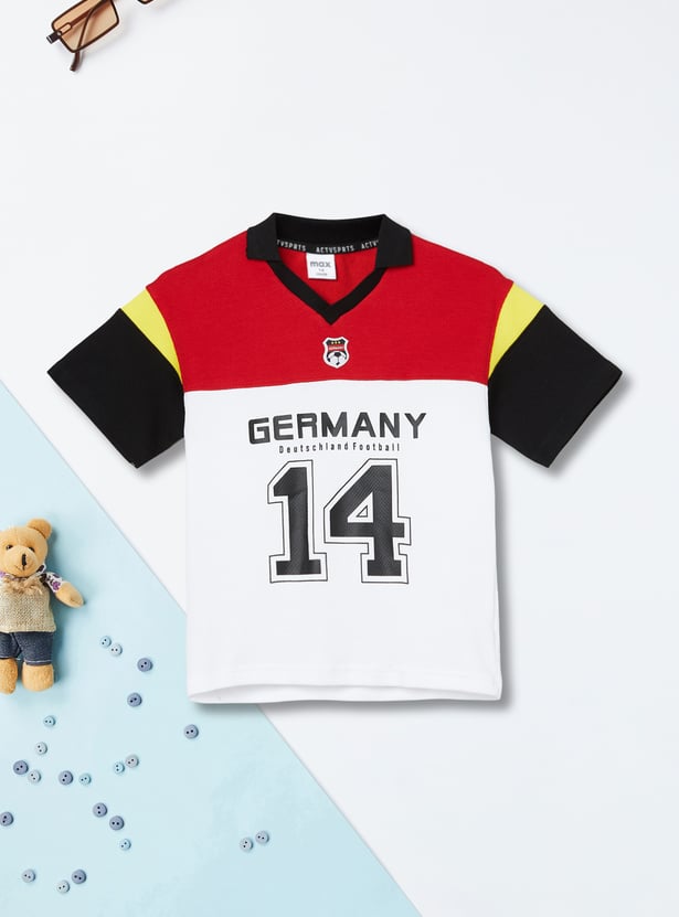 Boys Printed Polo T-shirt