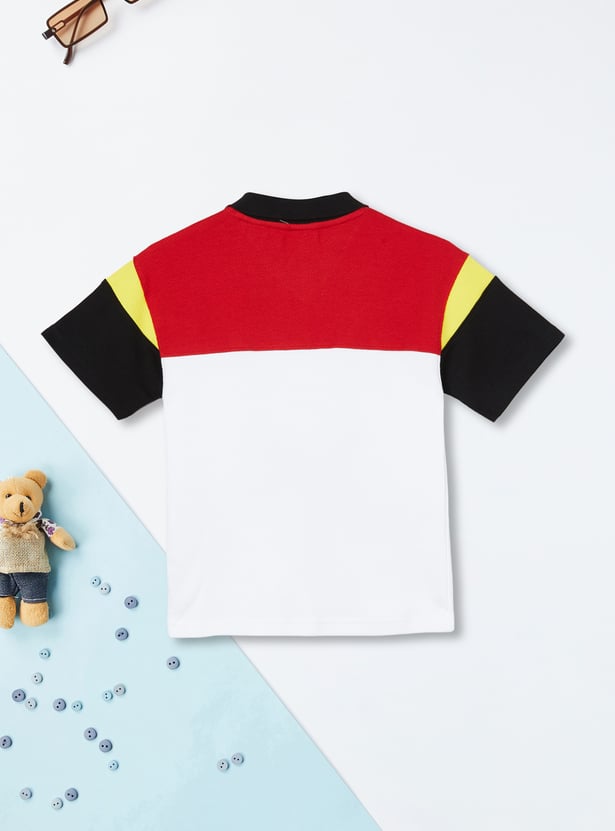 Boys Printed Polo T-shirt