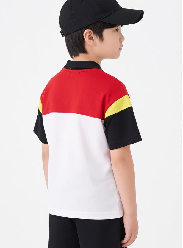 Boys Printed Polo T-shirt