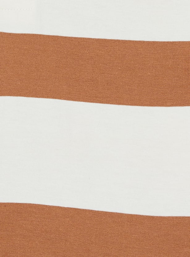 Boys Striped Polo T-shirt