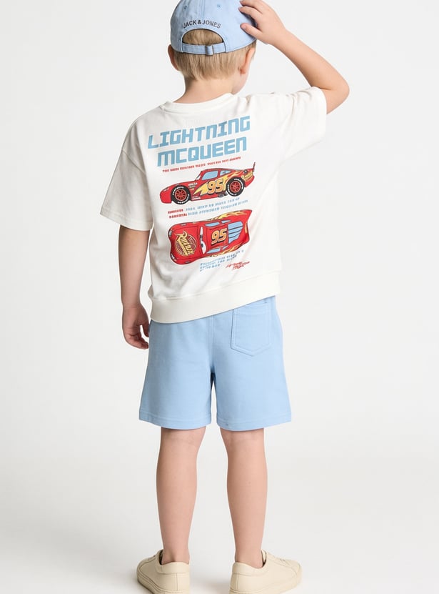 Boys Lightning McQueen Printed Shorts Set
