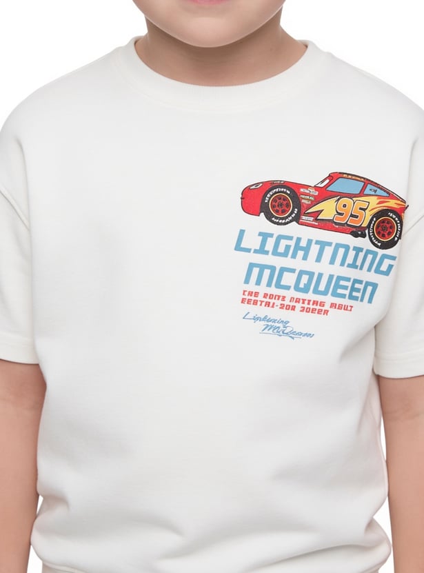 Boys Lightning McQueen Printed Shorts Set