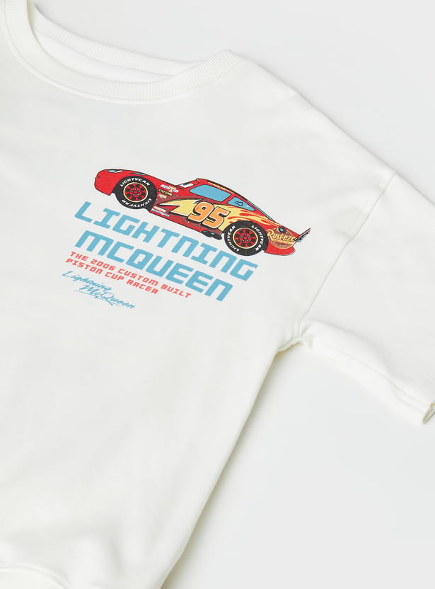 Boys Lightning McQueen Printed Shorts Set