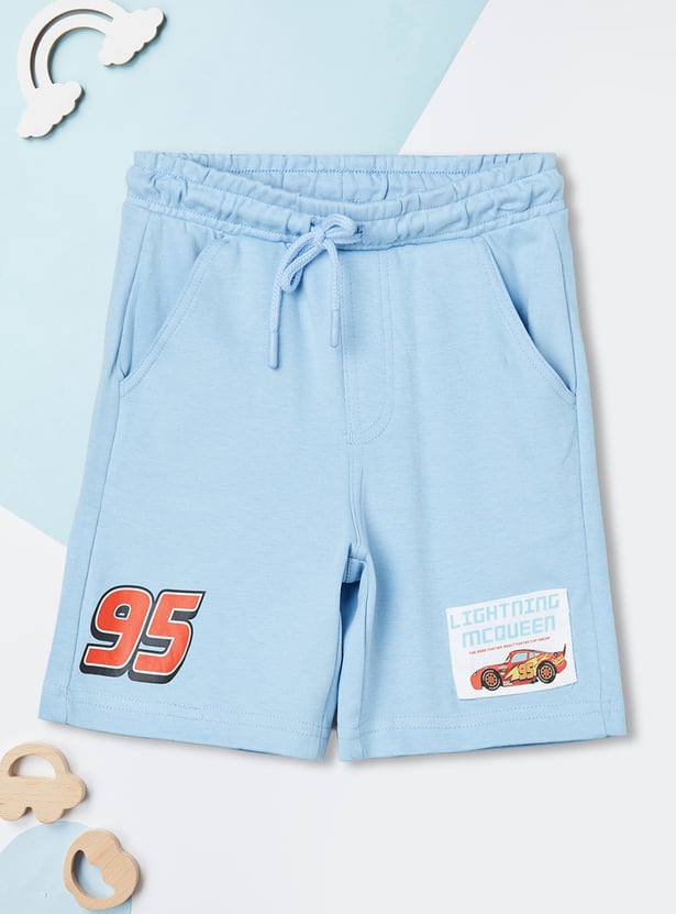 Boys Lightning McQueen Printed Shorts Set