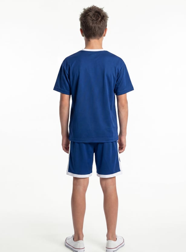 Boys Paris Saint-Germain Printed Shorts Set